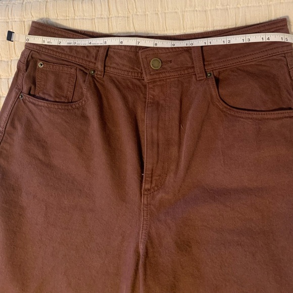 Sezane Le Crop Brown denim - Picture 10 of 12